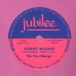 The Five Sharps Stormy Weather 1952 Doo-wop Recording Music Fan T Shirt 38602016
