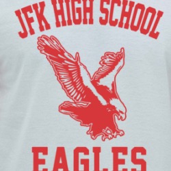 Jfk High School Eagles George Jerry Sitcom Funny Classic Fan Raglan T Shirt 38623306