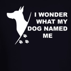 I Wonder What My Dog Named Me Funny Long Sleeve T Shirt 38663605