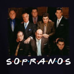 The Sopranos Friends Parody Tv Show Fan Long Sleeve T Shirt 38663703