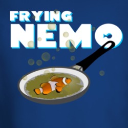 Frying Nemo Parody Funny Cooking Long Sleeve T Shirt 38688104