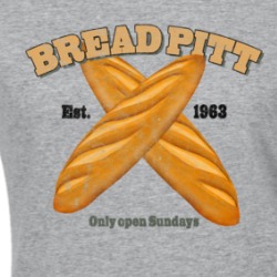 Bread Pitt Est 1963 Parody Funny Bakery Ladies T Shirt 38688123