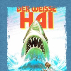 Jaws 80s Horror Thriller German Movie T Shirt 38699122