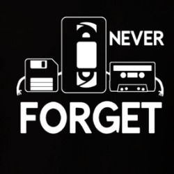 Never Forget Cassette Tape Floppy Disc Vhs Tape Old Media Storage Funny T Shirt 38728302