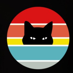 Cat Peaking Vintage Sunrise Cat Lover T Shirt 38728306