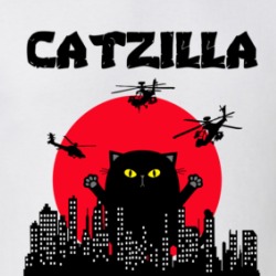 Catzilla Funny Cat Godzilla Mashup T Shirt 38728310