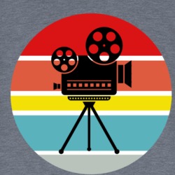 Movie Camera Retro Vintage Style Film Making Equipment T Shirt 38729609