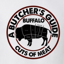Buffalo A Butcher's Guide Cuts Of Meat T Shirt 38729623