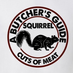 Squirrel A Butcher's Guide Cuts Of Meat T Shirt 38729630