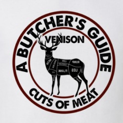 Venison A Butcher's Guide Cuts Of Meat T Shirt 38729631