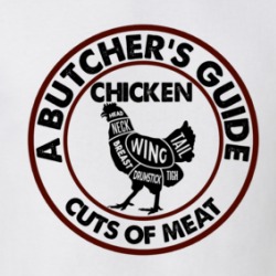 Chicken A Butcher's Guide Cuts Of Meat T Shirt 38729633