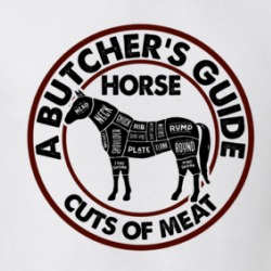 Horse A Butcher's Guide Cuts Of Meat T Shirt 38729636