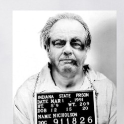 Jack Nicholson Celebrity Mugshot Fake Funny Parody T Shirt 38741003