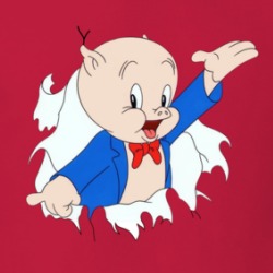Porky Pig Funny Cartoon T Shirt 38747858