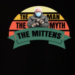 Bernie Sanders The Man The Myth The Mittens Funny T Shirt 38764989