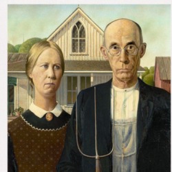 American Gothic Original Meme Baby One Piece 38920021