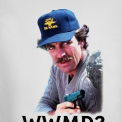 Wwmd What Would Magnum Do Tom Selleck Long Sleeve T Shirt 38932951