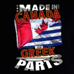Made In Canada With Greek Parts Hoodie 38936499