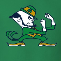 Notre Dame Leprechaun Football T Shirt 39085478