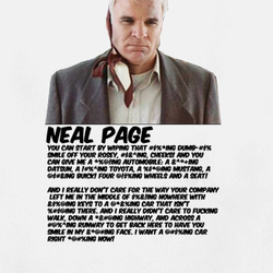 Neal Page Car Rental Rant Planes Trains T Shirt 39102