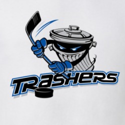 Danbury Trashers Retro Hockey Logo T Shirt 39109692