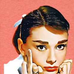 Audrey Hepburn Flipping The Bird T Shirt 39121625