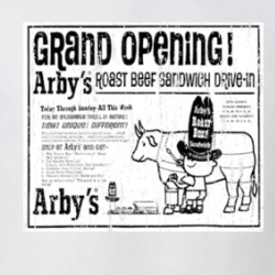Arby's Vintage Ad T Shirt 39132029