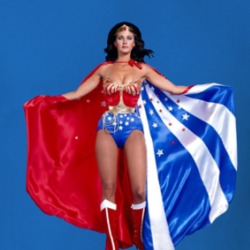 Wonder Woman Cape Lynda Carter Retro Tv T Shirt 39134779