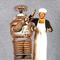 Lost In Space 60s Robot Dr Smith Cooking T Shirt 39140838