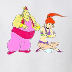 Jeannie And Babu Cartoon T Shirt 39142507