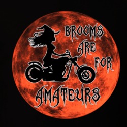 Brooms Are For Amateurs Witch On A Motorcycle Halloween T Shirt 39144993