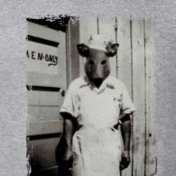 Butcher In A Pig Head Mask T Shirt 39157881