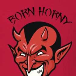 Born Horny Devil T Shirt 39159477