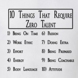 Ten Things That Require Zero Talent T Shirt 39160058