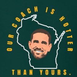 Matt Lafleur Our Coach Is Hotter Than Yours Green Bay Football T Shirt 39160061