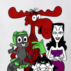 Rocky Bullwinkle Boris Natasha Cartoon T Shirt 39160068