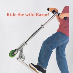 Ride The Wild Razor Scooter Ad T Shirt 39164315