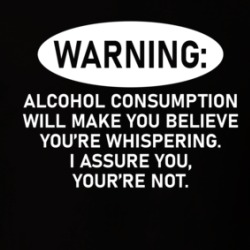 Alcohol Consumption Will Make You Believe You're Whispering T Shirt 39166949