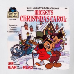 Micky's Christmas Carol Book And Record T Shirt 39169832