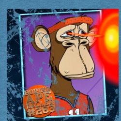 Boring Ape Baller #283 Defending With Frickin' Laser Beams Nft T Shirt 39191406