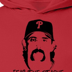 Sal Fasano Fear The Stache Baseball Youth Hoodie 39199869