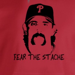 Sal Fasano Fear The Stache Baseball Hoodie 39199872