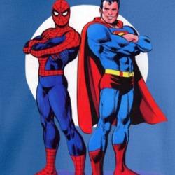 Superman Spiderman Superheroes Crewneck Sweatshirt 39205126