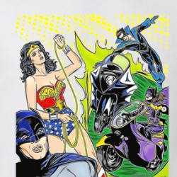 Batman Wonderwoman Batgirl Comic Book Characters T Shirt 39216469
