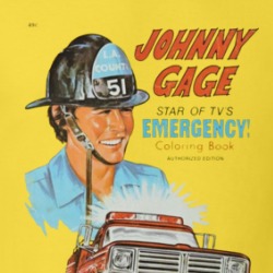 Emergency Johnny Gage Tv Series Coloring Book T Shirt 39220426
