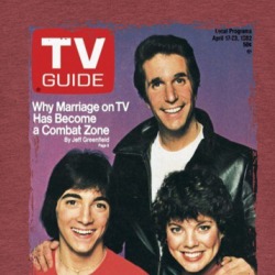 Happy Days Fonz Joanie Chachi Tv Magazine Cover T Shirt 39231579