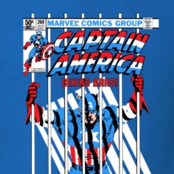 Captain America Behind Bars Comic T Shirt 39277447