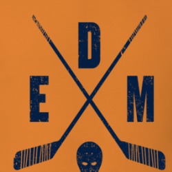 Edm Edmonton Retro Hockey Orange T Shirt 39277784