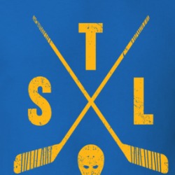 Stl St Louis Retro Hockey Blue T Shirt 39277786