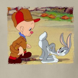Elmer Fudd Bugs Bunny Looney Tunes Cartoon Characters T Shirt 39287391